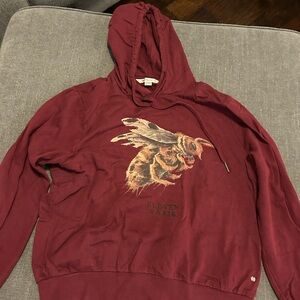 Eleven Paris Red Sweatshirt with Graphic Design